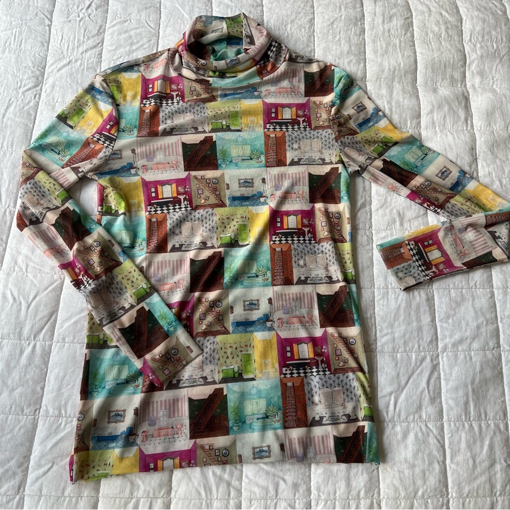 Rachel Antonoff Lillian DOLLHOUSE BATHROOMS Top